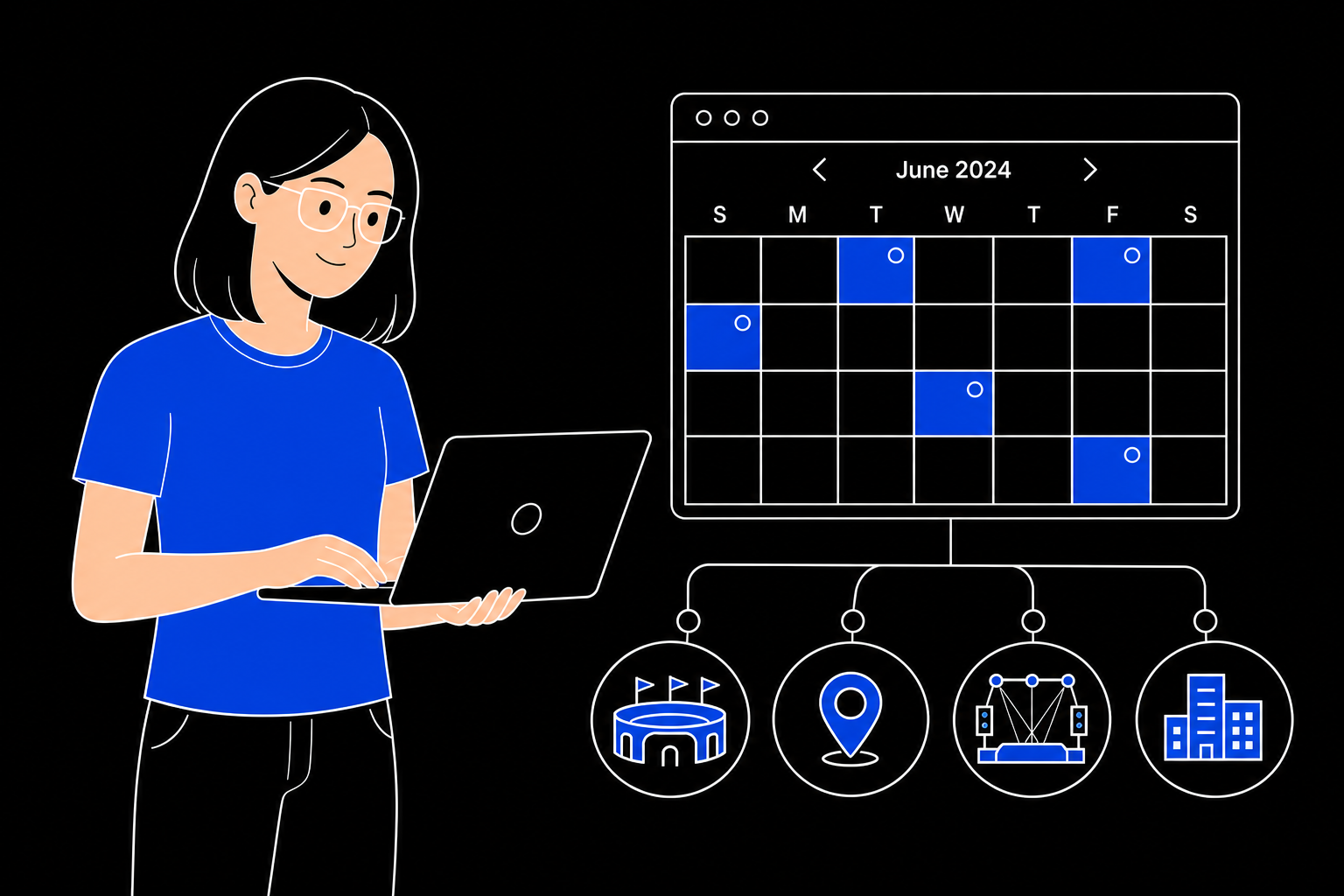 Event scheduling for performers