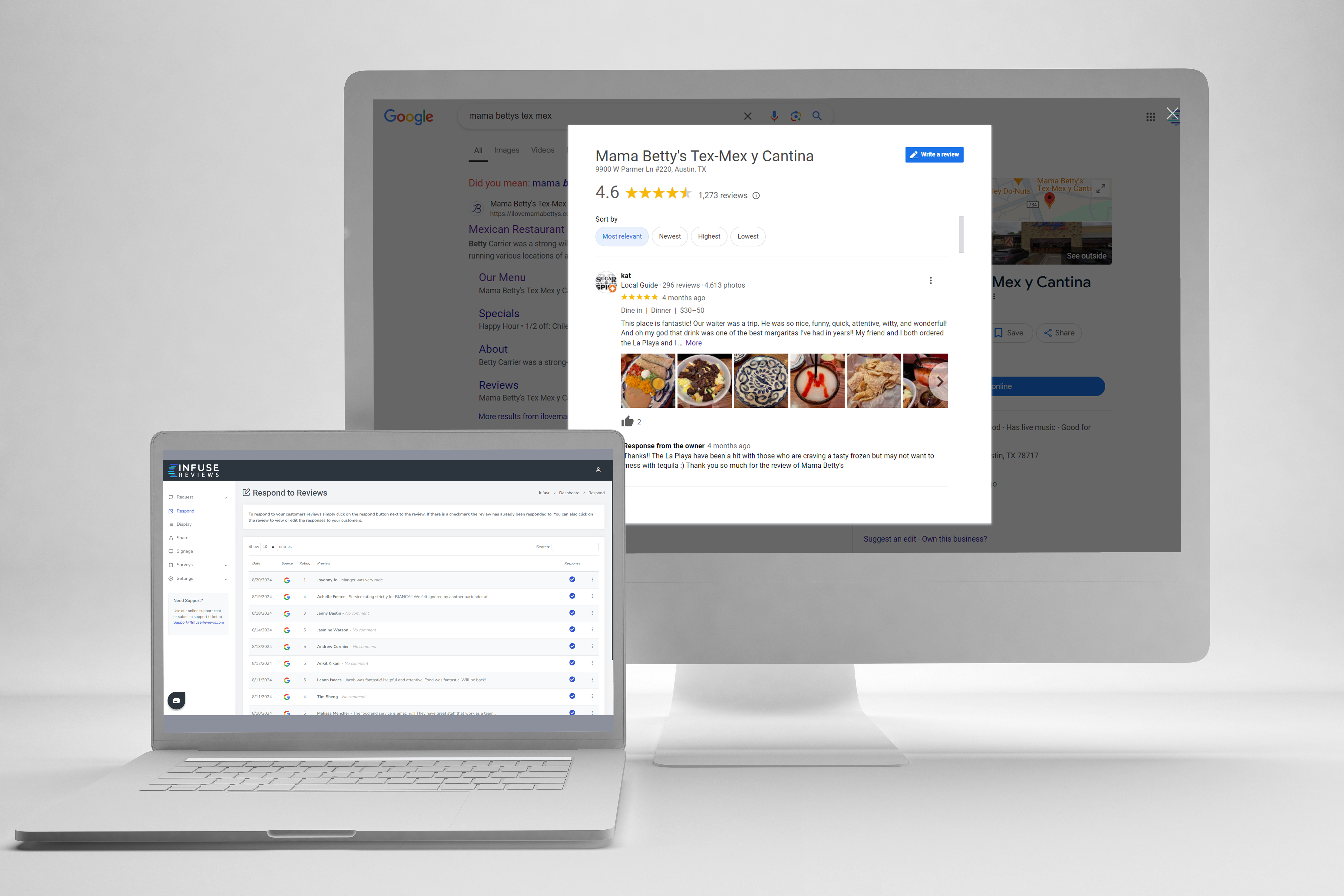 Review response workflow for performers